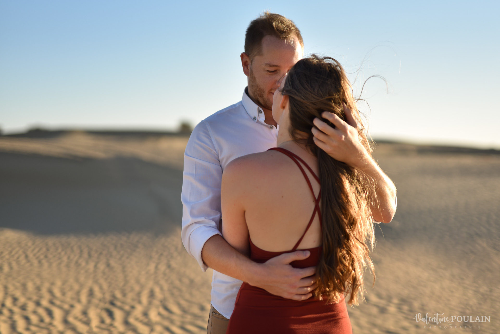 Demande en mariage Désert Dubaï - Valentine Poulain cheveux