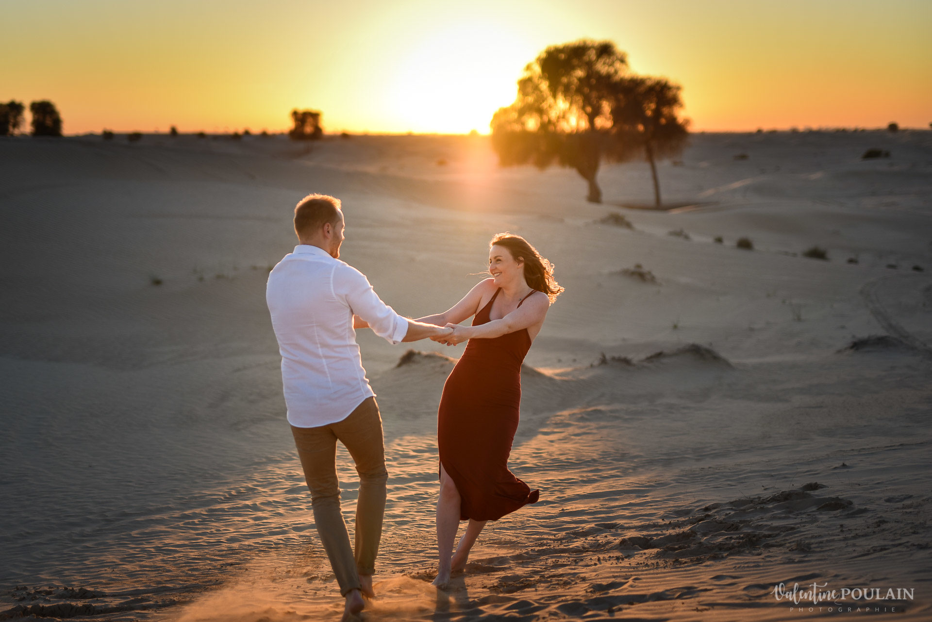 Demande en mariage Désert Dubaï - Valentine Poulain tour