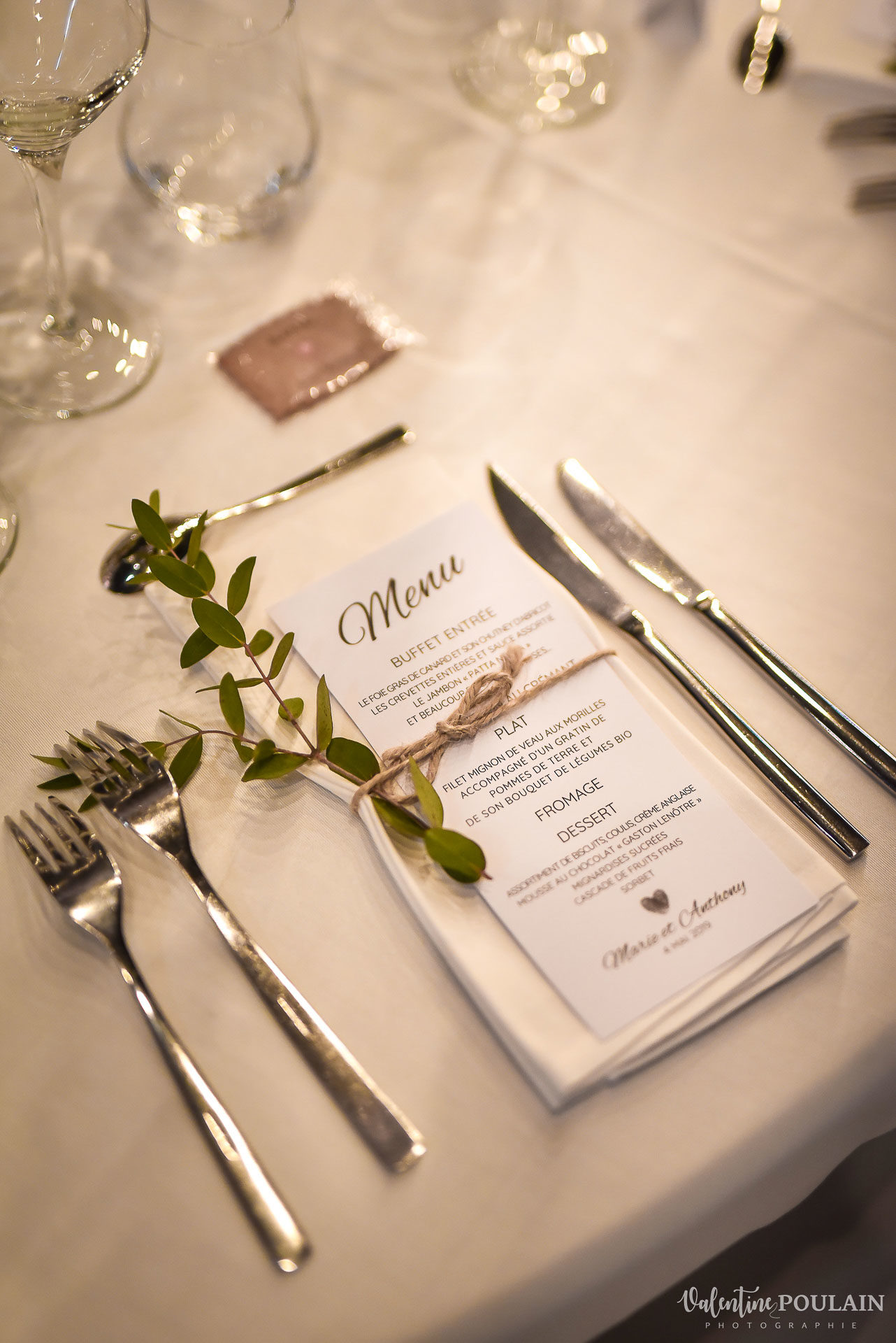 Mariage cité du train menu - Valentine Poulain