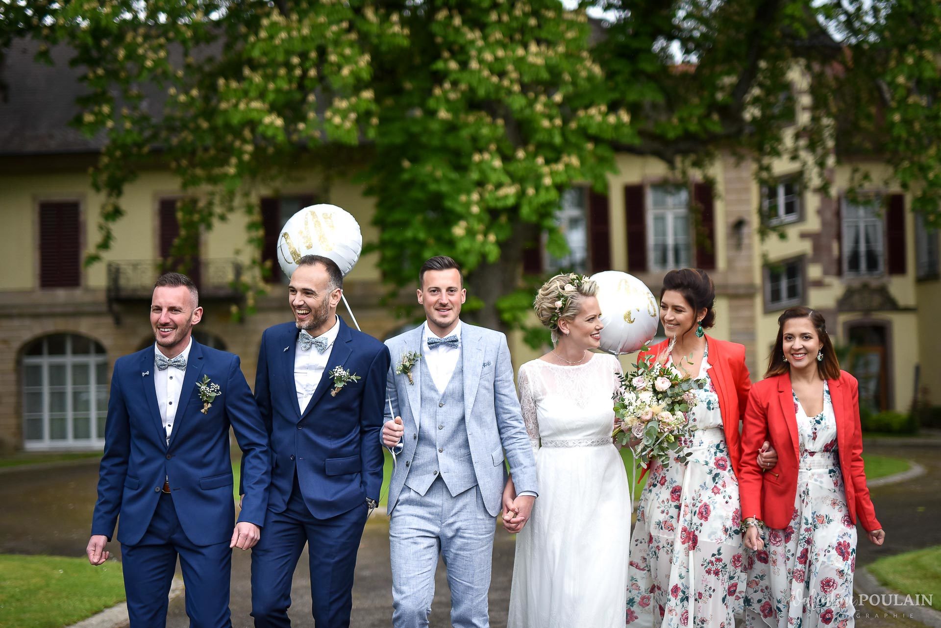 Mariage cité du train témoins groupe - Valentine Poulain