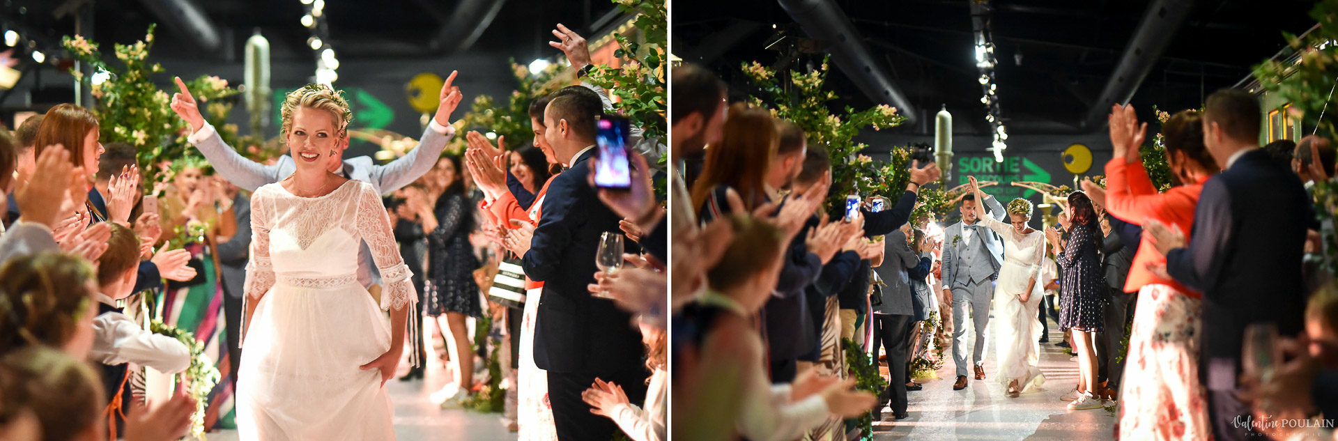 Mariage cité du train arrivée - Valentine Poulain