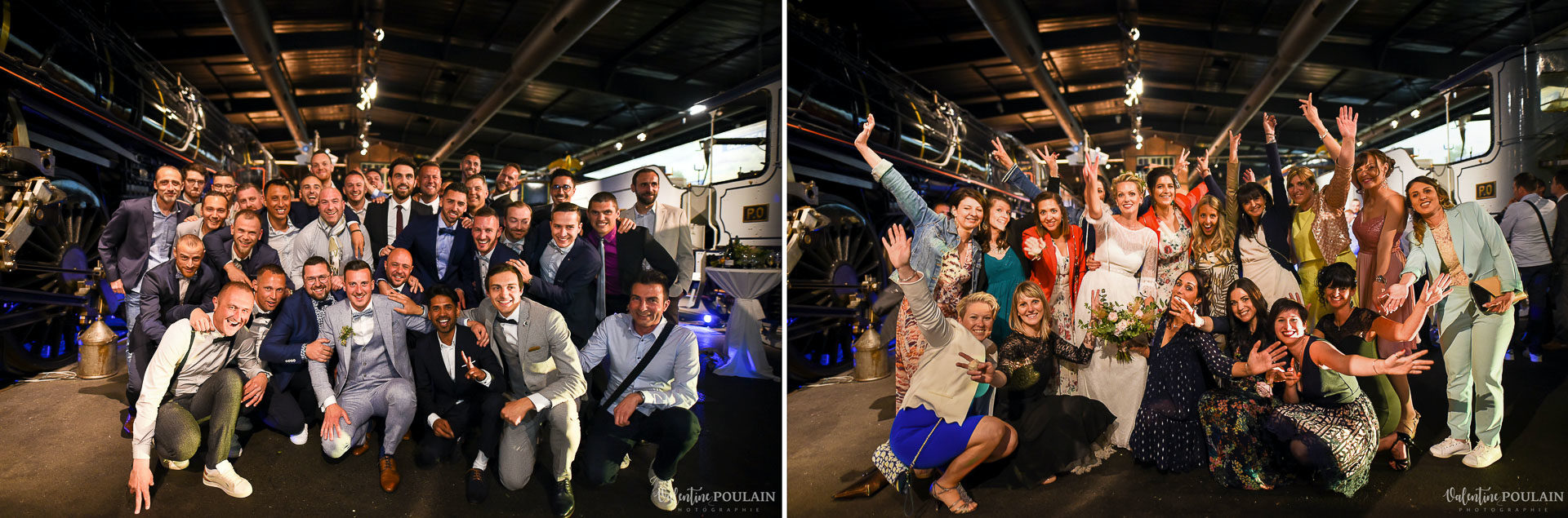 Mariage cité du train amis - Valentine Poulain