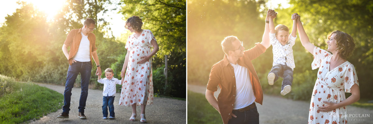 Seance grossesse famille coucher soleil youpi - Valentine Poulain-2