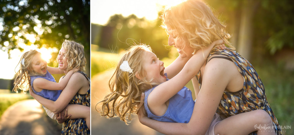 Séance photo Famille champs blé - Valentine Poulain - chatouilles