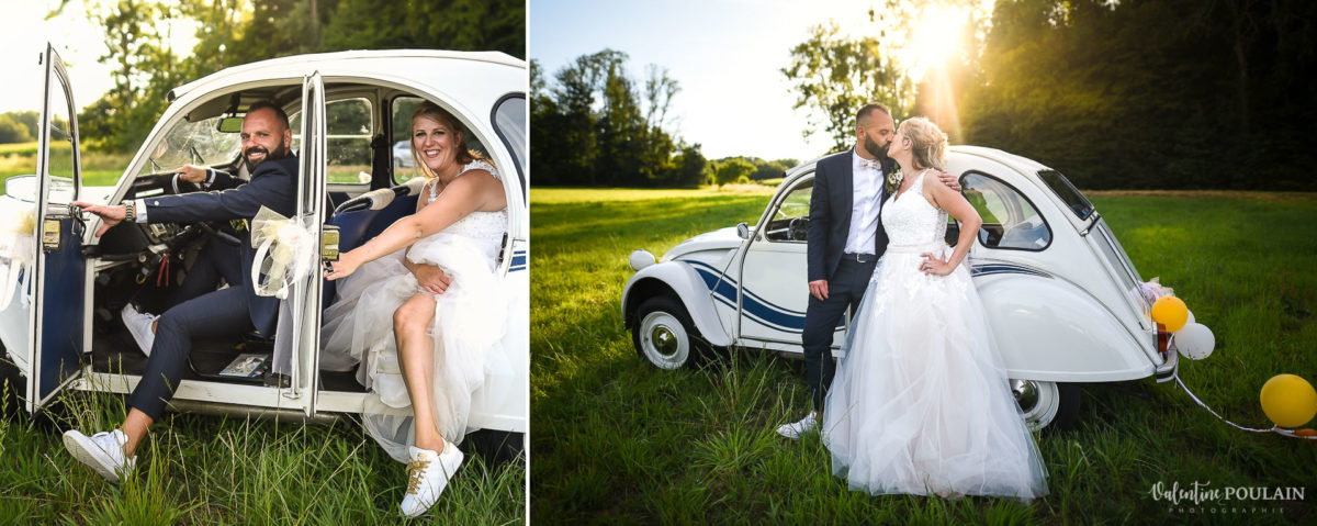 Mariage fun kermesse party - Valentine Poulain deux chevaux