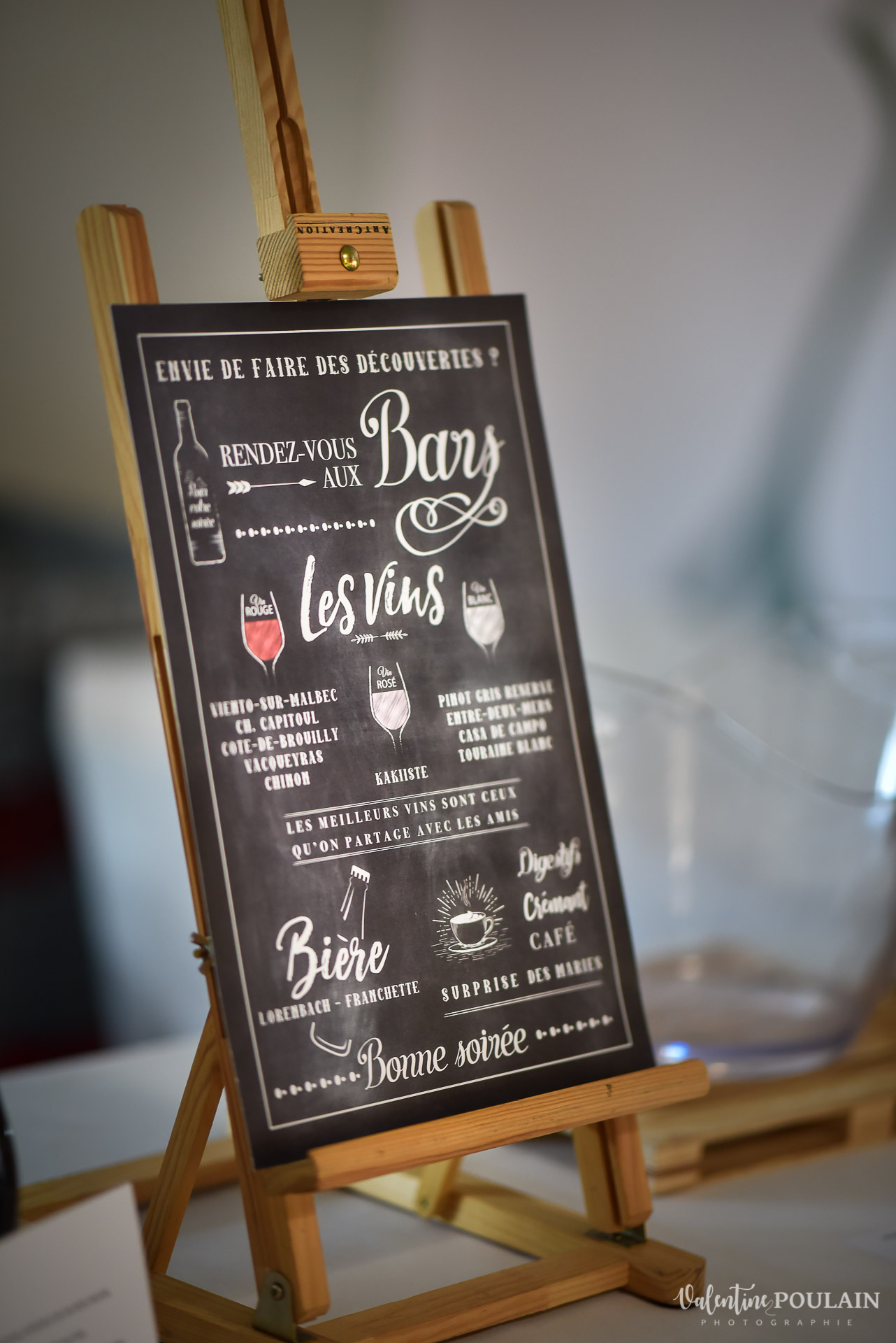 Mariage fun kermesse party - Valentine Poulain panneau