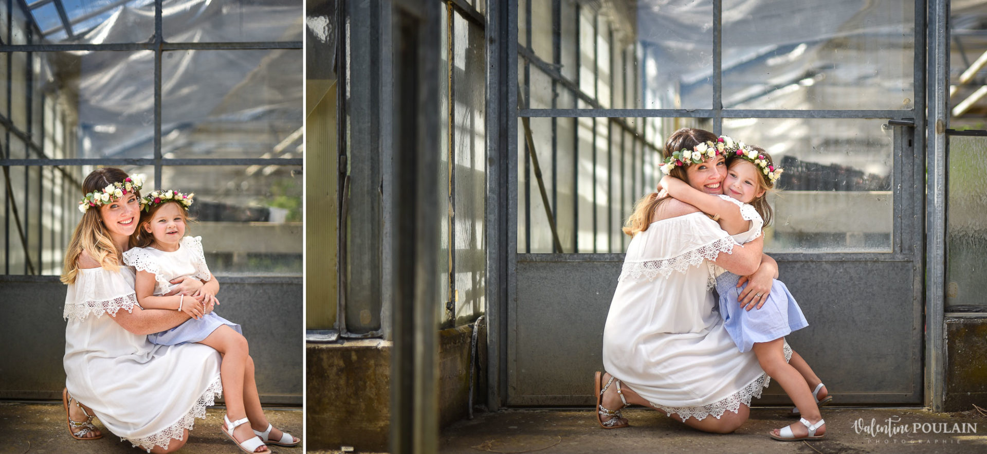 Shooting famille soeurs serre - Valentine Poulain maman