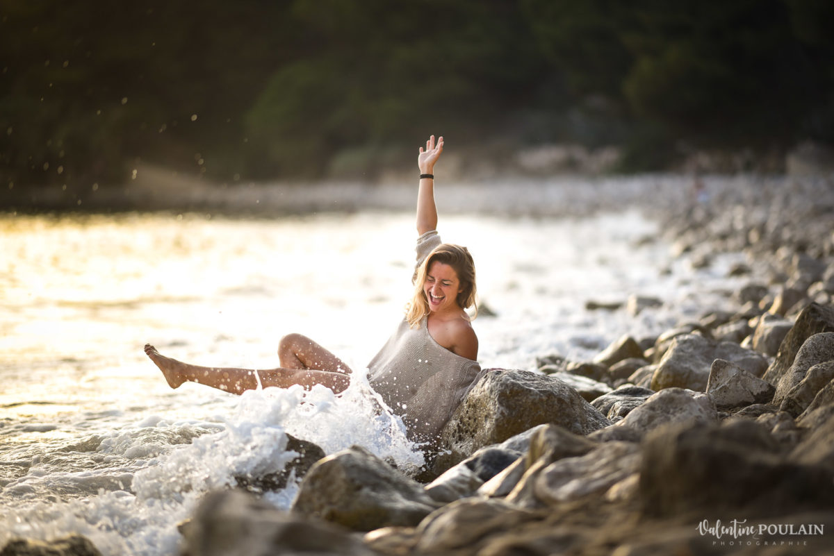 Vague Shooting Portrait Calanques Sud - Valentine Poulain