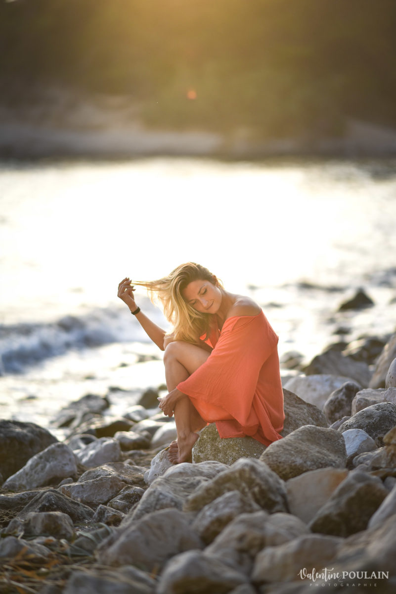 Cheveux Shooting Portrait Calanques Sud - Valentine Poulain
