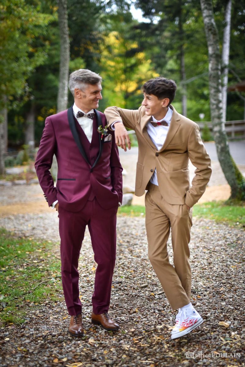 Mariage rock automne Domaine du Hirtz - Valentine Poulain père&fils