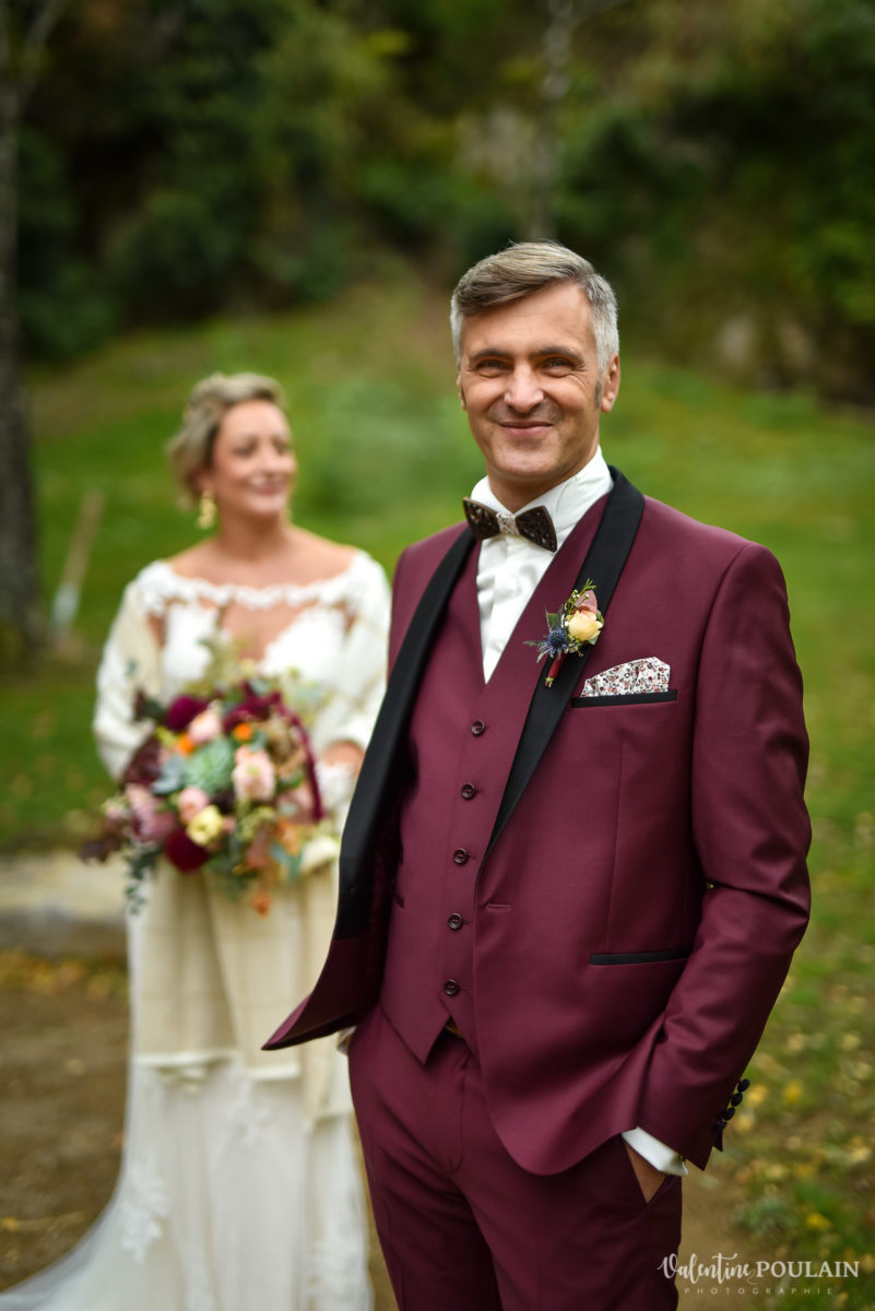 Mariage rock automne Domaine du Hirtz - Valentine Poulain groom