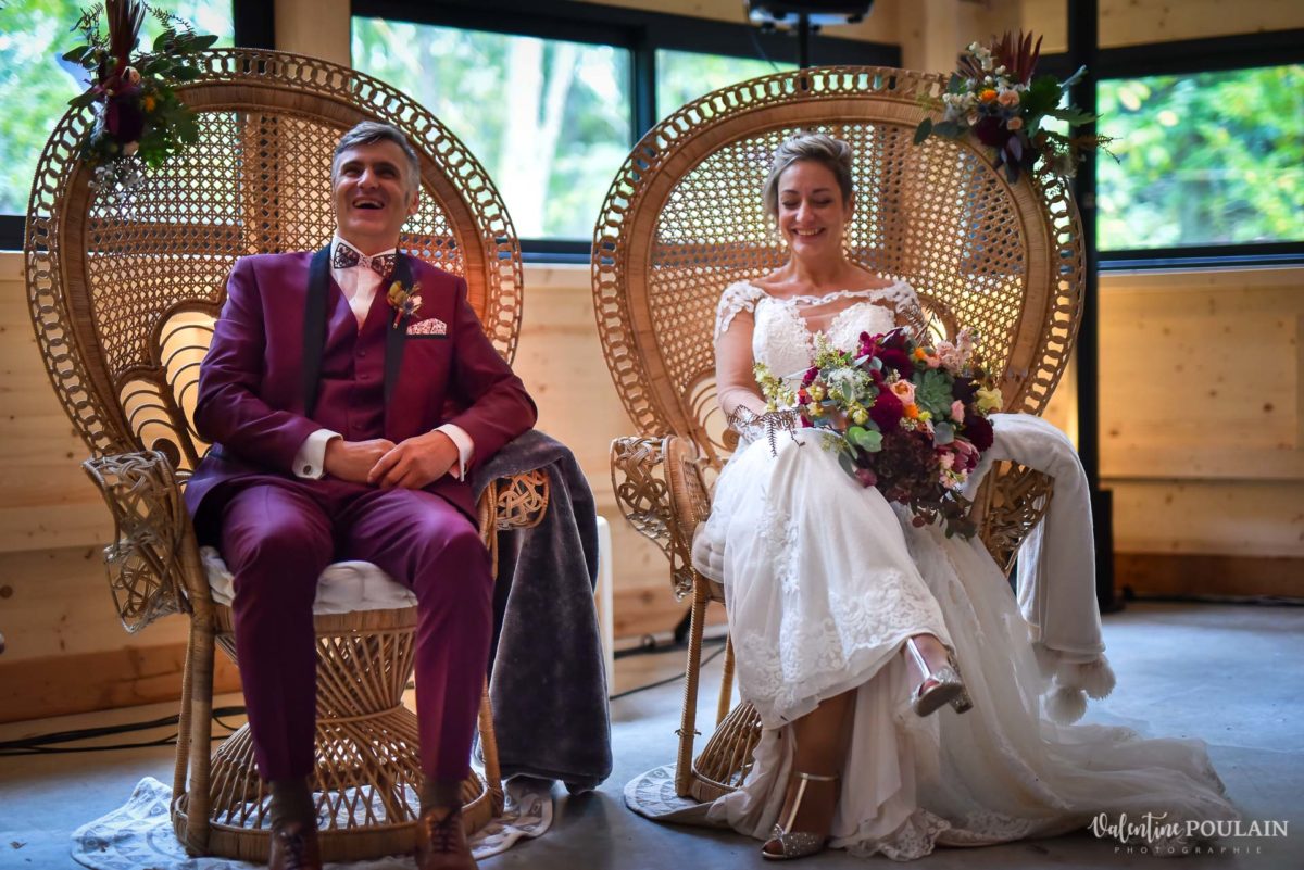 Mariage rock automne Domaine du Hirtz - Valentine Poulain cérémonie laïque