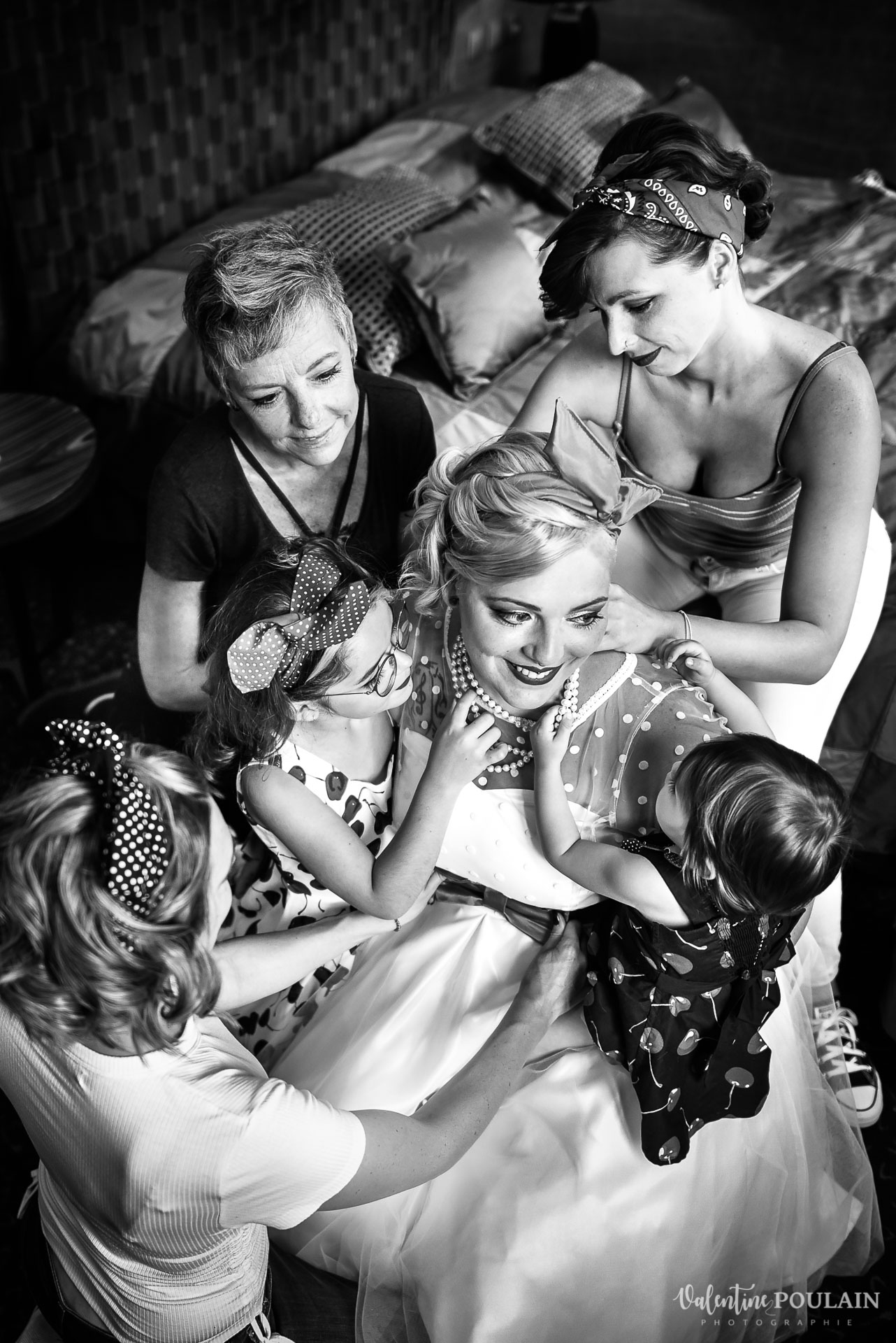 Mariage vintage rockabilly - Valentine Poulain amis