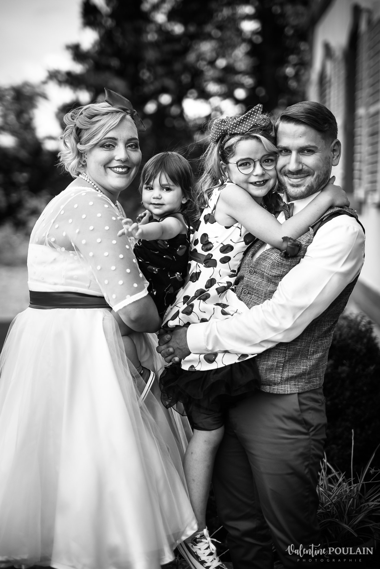 Mariage vintage rockabilly - Valentine Poulain famille