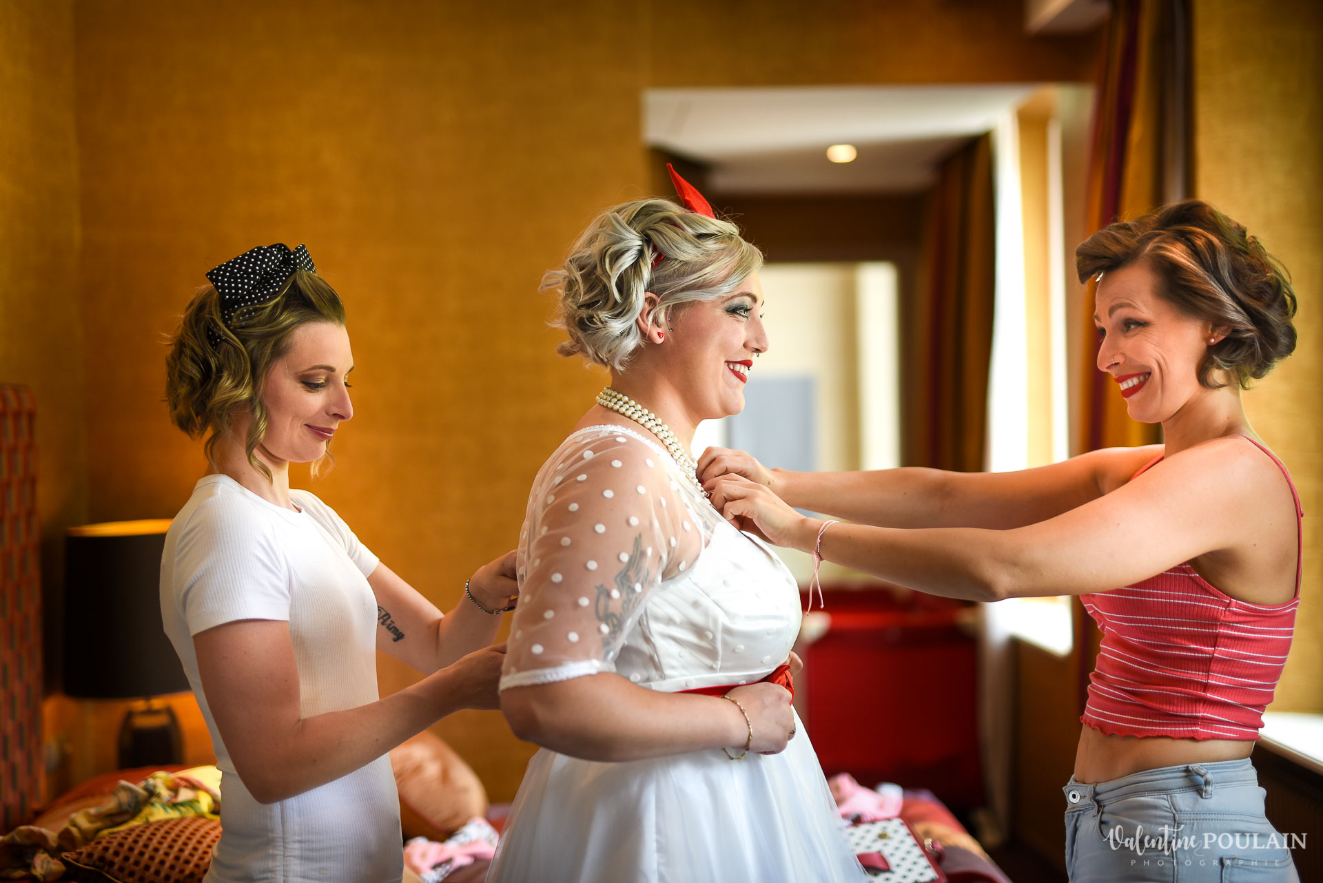 Mariage vintage rockabilly - Valentine Poulain proches