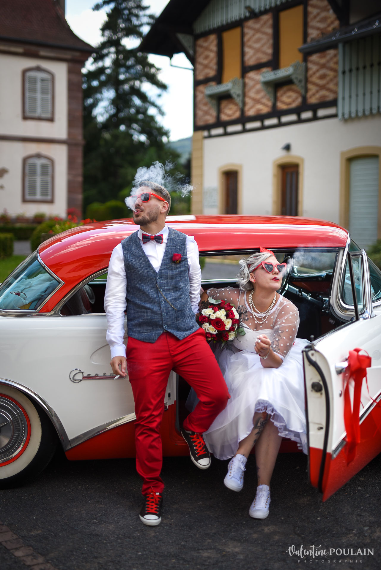 Mariage vintage rockabilly - Valentine Poulain - couleur fumée
