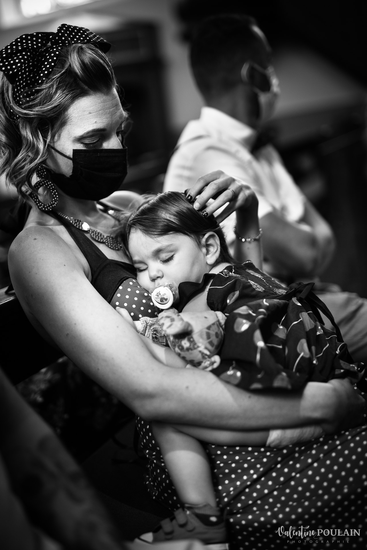 Mariage vintage rockabilly - Valentine Poulain - n&b