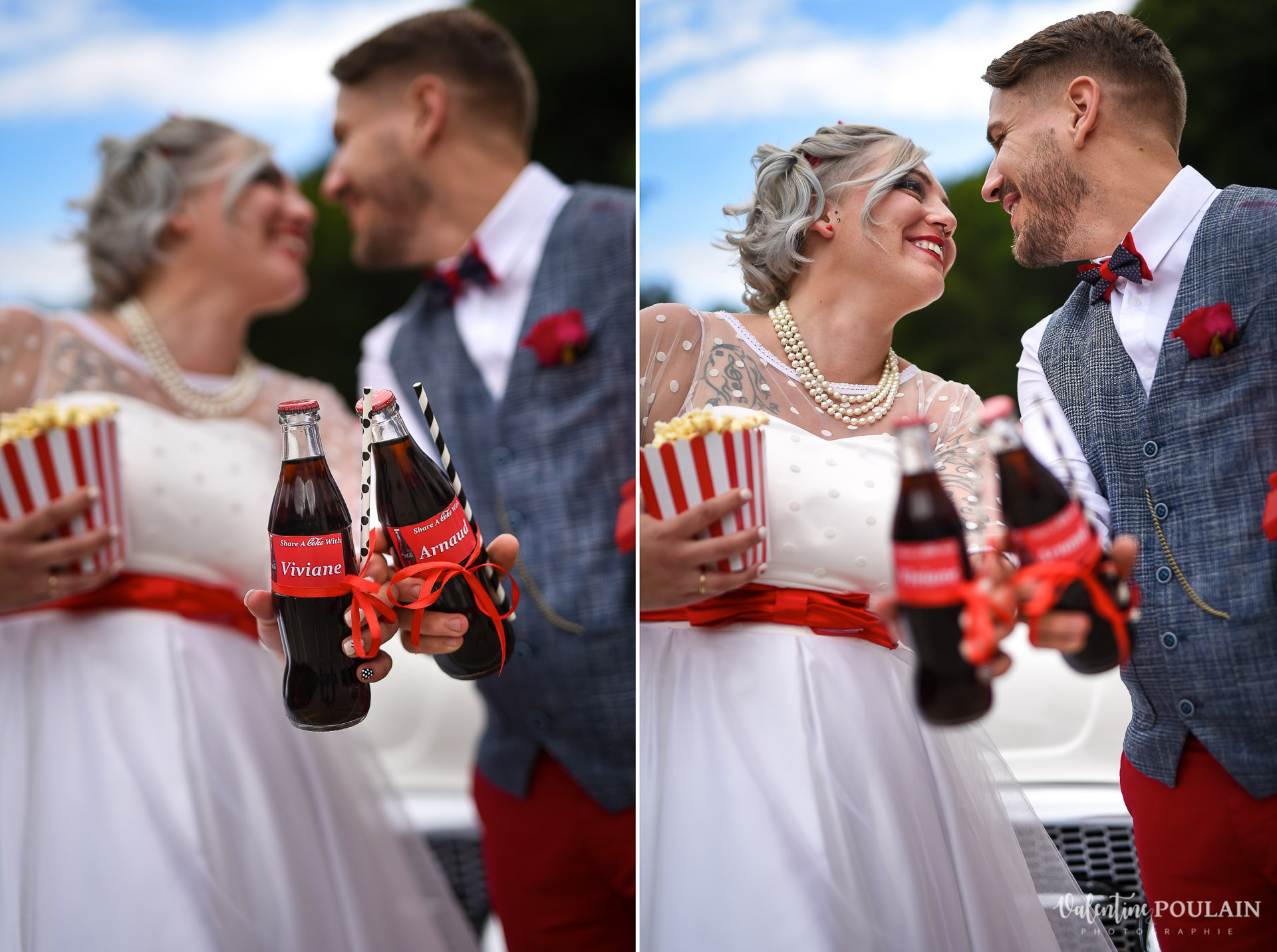 Mariage vintage rockabilly - Valentine Poulain soirée coca cola