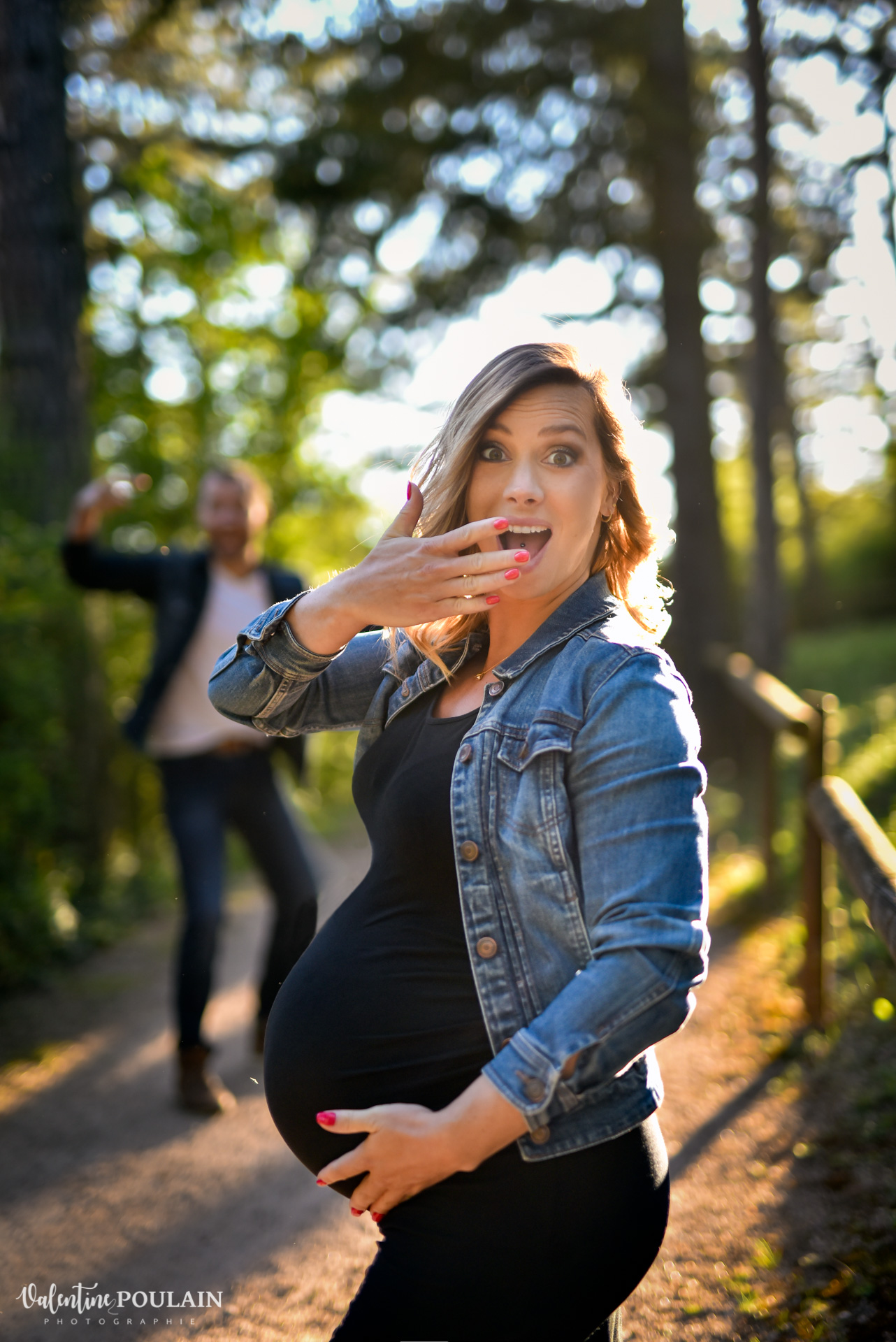 Shooting grossesse sunset montagne maman - Valentine Poulain