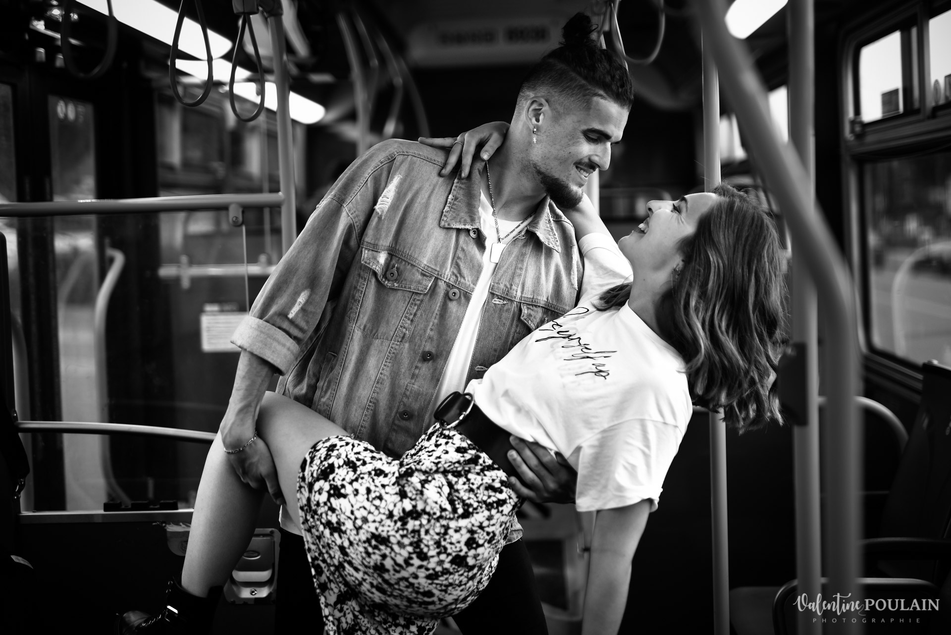 Shooting couple San Fransisco - Valentine Poulain black and white