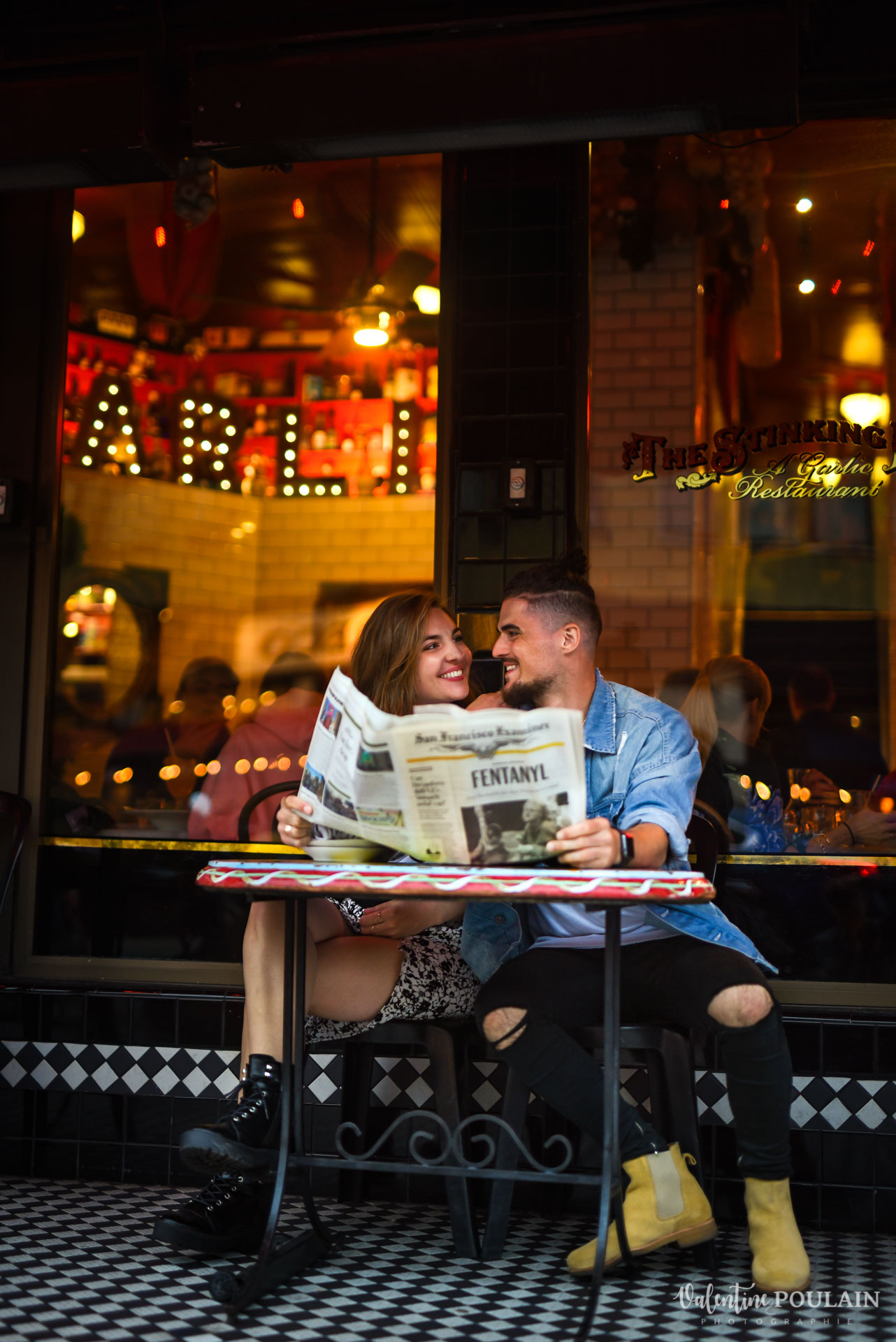 Shooting couple San Fransisco - Valentine Poulain café