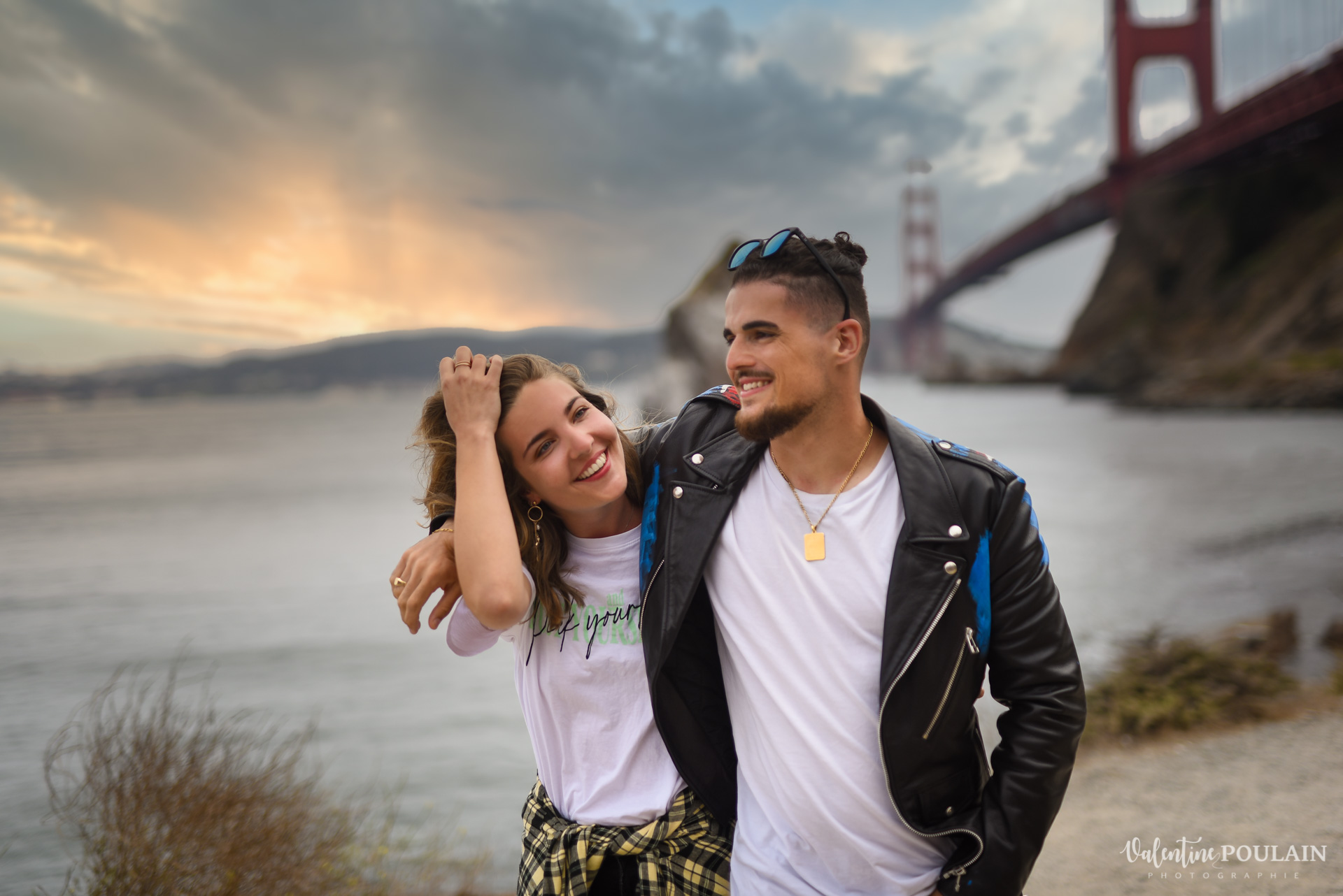 Shooting couple San Fransisco - Valentine Poulain sunset